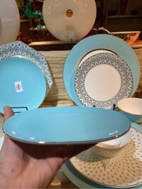 Đĩa đựng khăn xanh ngọc