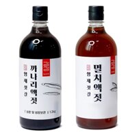 Đĩa Đựng Thức Ăn Hình Hải Sản [Hải Sản Bros.] Nước Sốt Cá Hàn Quốc (Kimchi) Cho Kimchi | 100% Chiết Xuất (Bộ Nước Sốt Anchovy & Sốt Cát, Mỗi Loại 500g)