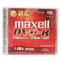 Đĩa DVD Trắng Maxell 4.7GB (Đĩa Kèm Hộp nhựa)