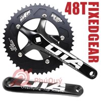 Dĩa Fixed Gear OTA Đen 48T Cốt Vuông