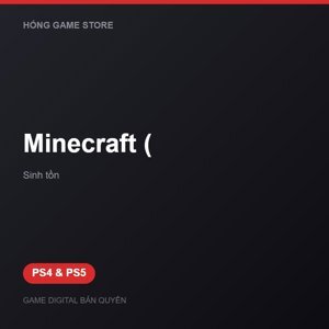 Đĩa game PS4 Minecraft hệ US