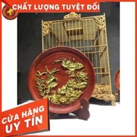 ĐĨA GỖ HƯƠNG VÂN NGUYÊN KHỐI ĐỂ BÀN, KỆ TỦ ĐÔI - ĐĨA BÁC HỒ - TÙNG HẠC DIÊN NIÊN - DI LẶC (ẢNH THẬT)