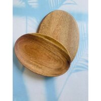 Đĩa gỗ keo oval dùng đựng đồ ăn sản phẩm của Vitrapro