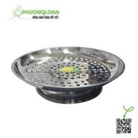 Đĩa hấp Inox có đế 24cm