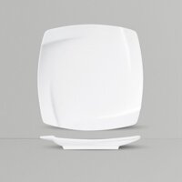 Đĩa Hình Vuông Sứ CK Trắng SQE Sang Trọng Cao Cấp