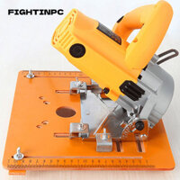 Đĩa hướng dẫn cưa FIGHTINPC, 45° Cắt chéo Tấm đế cưa tròn có thể điều chỉnh, Tấm đế máy cắt Không cần đục lỗ Hướng dẫn đường ray Tấm đáy