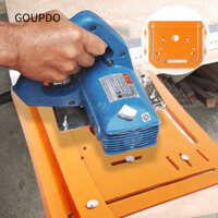 Đĩa hướng dẫn cưa GOUPDO, 45° Tấm đế cưa tròn có thể điều chỉnh cắt chéo, không cần đục lỗ 90° Máy cắt phẳng Tấm đế Hướng dẫn tấm đáy đường ray