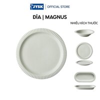 Đĩa | JYSK Magnus | gốm | xám nhạt | nhiều kích thước
