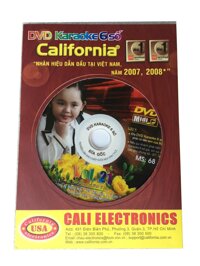 Đĩa Karaoke 6 số California Vol 21 - MS 68 (Hình 1 đứa bé) + Sách List nhạc