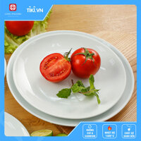 Đĩa khum Long Phương bằng sứ trắng cao cấp cho nhà hàng khách sạn - 15.51.9 cm