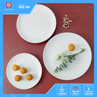 Đĩa khum tròn sứ Long Phương cao cấp cho nhà hàng khách sạn - 8 inch