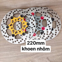 đĩa kiểu 220mm khoen nhôm