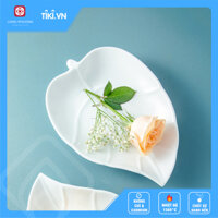 Đĩa lá sâu lòng sứ Long Phương  - 10 inch -24 cm