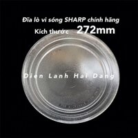 Đĩa lò vi sóng SHARP chính hãng 272mm đáy trơn