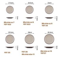 Đĩa lót bát Melamine Hạnh Tú Cao cấp màu nâu