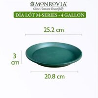 Đĩa lót chậu nhựa trồng cây Monrovia chậu trồng cây, chậu cây cảnh mini, để bàn, treo ban công, treo tường, chính hãng - Chậu 4 gallon