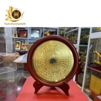 Đĩa Mặt Trống Đồng ✅FREESHIP✅ Đường Kính 23cm Kèm Hộp Quà Tặng Bằng Đồng Đại Bái Tặng Đối Tác Đặt Bàn Làm Việc Tủ Kính