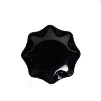 Dĩa Melamine Hoa Bát Giác Màu Đen Fataco - 2 Size