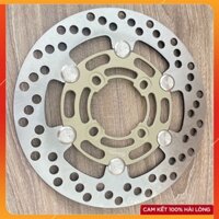 Đĩa Moto 3 Bremb@ nút INOX size 220mm siêu sáng màu kem GẮN CHO CÁC DÒNG XE 4 LỖ THÔNG DỤNG Ya - Honda - Suzuki - SYM