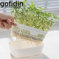 Đĩa nảy mầm thủy canh GOFIDIN, Mầm đậu trồng trọt không đất Khay trồng trọt, Dụng cụ làm vườn Giá đỡ trồng cây Trợ giúp Khay nảy mầm gia đình