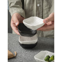 Đĩa nhỏ kiểu Nhật, đĩa gia vị sốt cà chua gia dụng bằng gốm, nước chấm lẩu thịt nướng, đĩa ăn kèm hình tròn ins