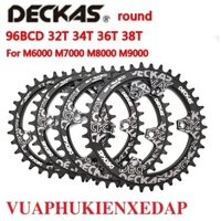 Đĩa nhôm xe đạp thể thao 1 tầng âm dương 4 chấu 32T 34T 36T 38T 40T 42T 96 BCD