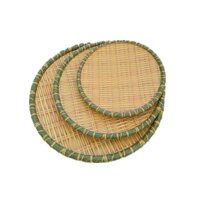 Dĩa Nhựa Giả Mây Mẹt Tre Tròn Nhiều Size- Mẹt Bún Đậu Mắm Tôm - Hàng Loại 1 - Chính Hãng MINIIN - 30cm