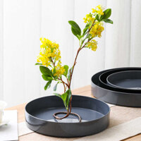 Đĩa Nhựa Khay Nước Cắm Hoa Retro Phong Cách Trung Hoa Phong Cách Nhật Bản Sắp Xếp Hoa Dụng Cụ Nhỏ Ban Đầu Chảy Thanh Kiếm Leo Núi Cắm Hoa Khay Hoa Khay Hoa Hoa