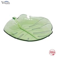 Đĩa nhựa pha lê hình lá bồ đề Yamada thích hợp cho bữa ăn gia đình, nhà hàng - nội địa Nhật Bản - 1 Đĩa