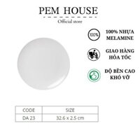 Đĩa Nhựa Tròn Lớn Horeca 32cm - DA32