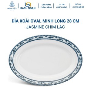 Dĩa oval 28cm Jasmine Chim Lạc