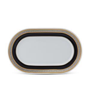 Dĩa oval 34 cm – Sago – Hoa Hồng