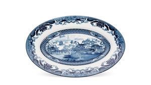 Dĩa oval 37cm Hoàng cung Hồn Việt