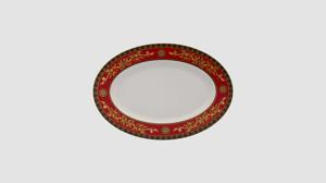 Dĩa oval 37cm Hoàng cung Quốc Sắc