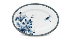 Dĩa oval 37cm Hoàng cung Sen Vàng