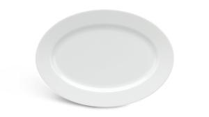 Dĩa oval 37cm Jasmine Trắng