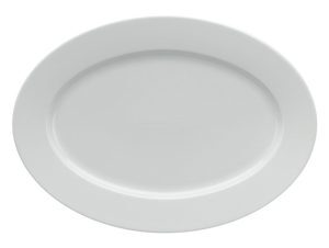 Dĩa oval 42cm Jasmine Trắng