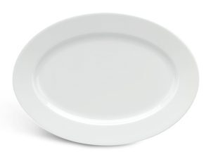 Dĩa oval 45cm Jasmine Trắng