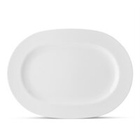 Đĩa Oval cỡ vừa (MD) dài 35,3cm sứ trắng | Art Stage 3-336L - 91044