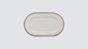 Dĩa oval Minh Long Sago Thiên Tuế 34cm