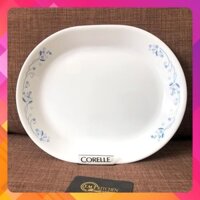 Dĩa Oval Thủy Tinh Mỹ 32cm Corelle Provincial Blue 611