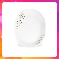 Dĩa Oval Thủy Tinh Mỹ Corelle FlowerHills 32cm 611-FWH-LP