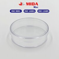 Đĩa Petri 10025 MIDAMEC đã tiệt trùng (16 cái/bao), đạt chuẩn FDA
