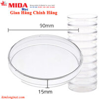 Đĩa petri nhựa 90mm 9015, số lượng: 200.000 cáI, mã: PD0009, thương hiệu: Mida, dùng trong phòng thí nghiệm