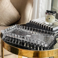 Đĩa pha lê chữ nhật Rogaska Crown Jewel 35*19cm