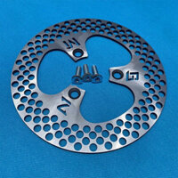 Đĩa phanh nhiều lỗ 220mm độ xe điện (tặng kèm 3 ốc c đĩa)