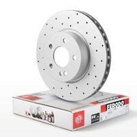 Đĩa phanh trước Philodo DDF1639C-1-D phù hợp cho Mercedes-Benz S500 S600 SL300 SL350 Đĩa phanh