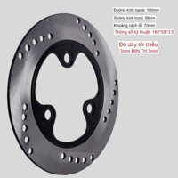 Đĩa phanh trước Vinfast , evo , impes , ludo , tempest chuẩn size zin