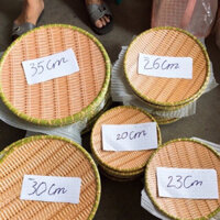 Đĩa phíp giả mây tre đan nhựa giả mây Size trung-Gigamart