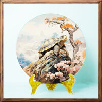 Đĩa Phong Thủy Rùa Vàng - Biểu Tượng Của Sự Bền Vững và May Mắn